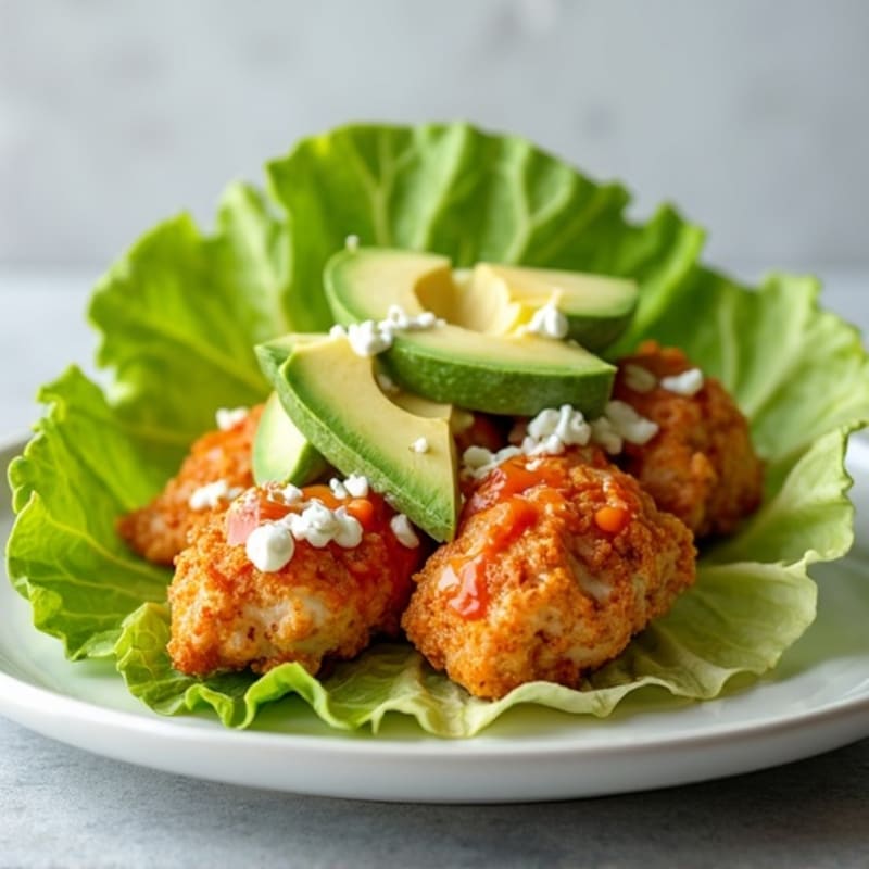 Crispy Buffalo Chicken Lettuce Wrap
