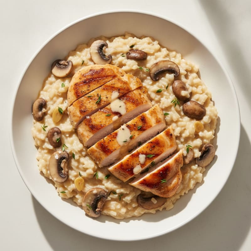 Creamy Parmesan Mushroom Risotto