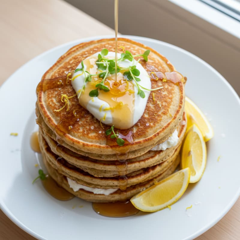 Creamy Zesty Lemon Ricotta Pancakes