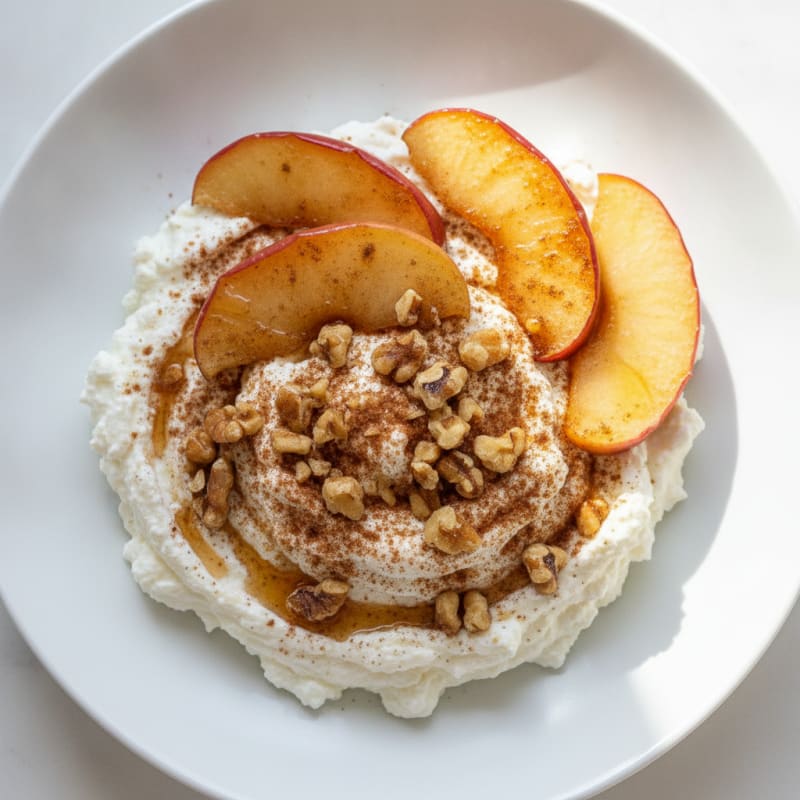 Apple Cinnamon Protein Cottage Cheese Bowl