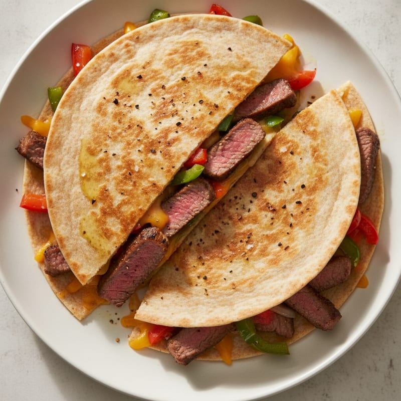 Seared Steak & Pepper Quesadillas
