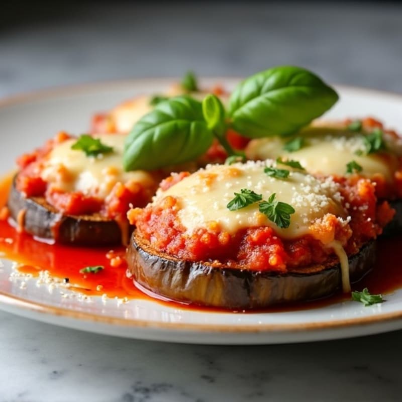 Crispy Baked Eggplant Parmesan Hero
