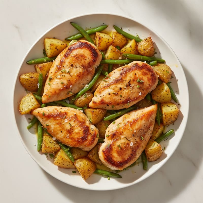 Lemon Herb Chicken with Roasted Potatoes