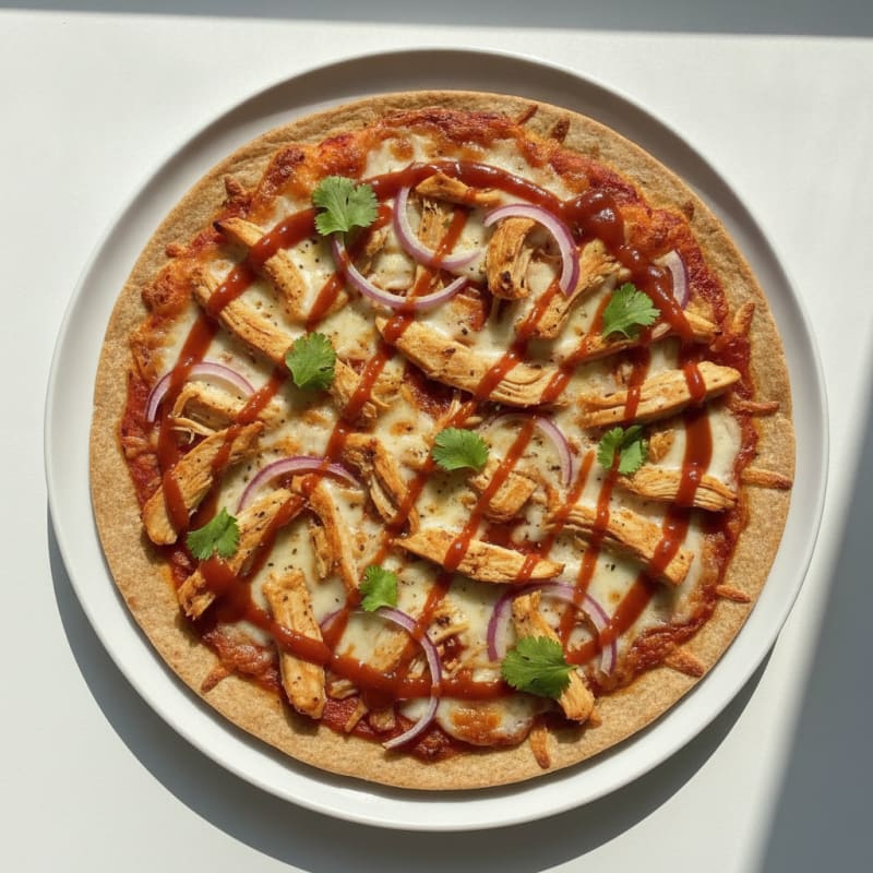 High-Protein BBQ Chicken Pizza