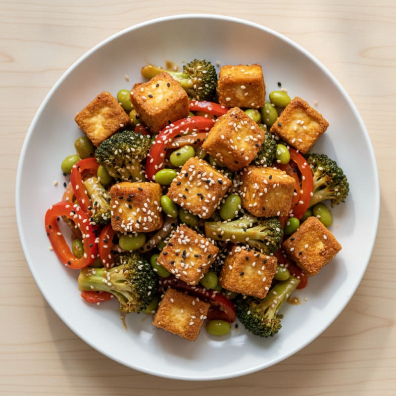Sesame Tofu Stir-Fry