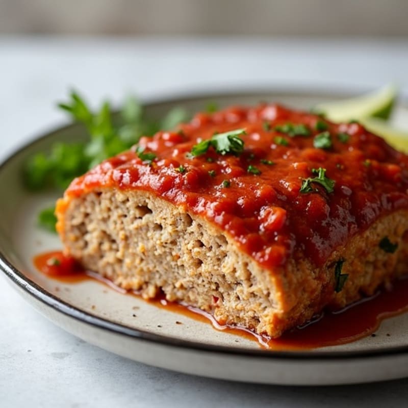 Baked Turkey Meatloaf with Smoky BBQ Bacon