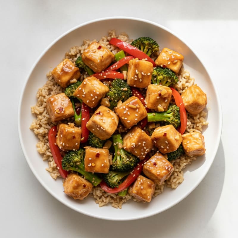 Clean General Tso's Chicken Stir-Fry