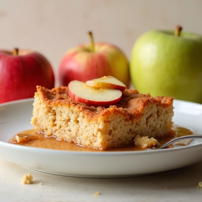 Baked Whole Grain Apple Cinnamon Pudding