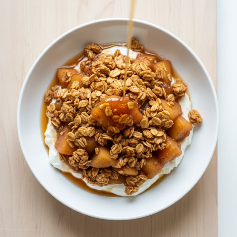 Golden Caramelized Apple Crumble