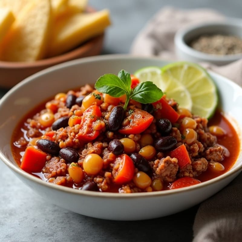 Lean Ground Beef and Bean Hearty Chili