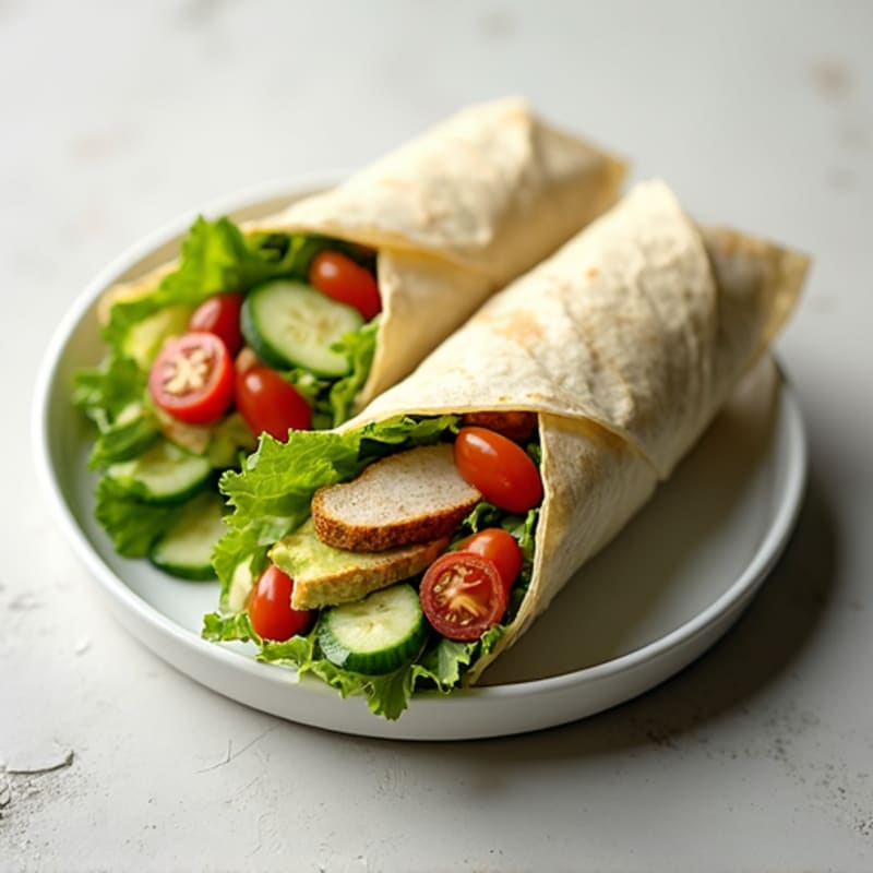 Herb-Roasted Turkey Wrap with Mixed Greens