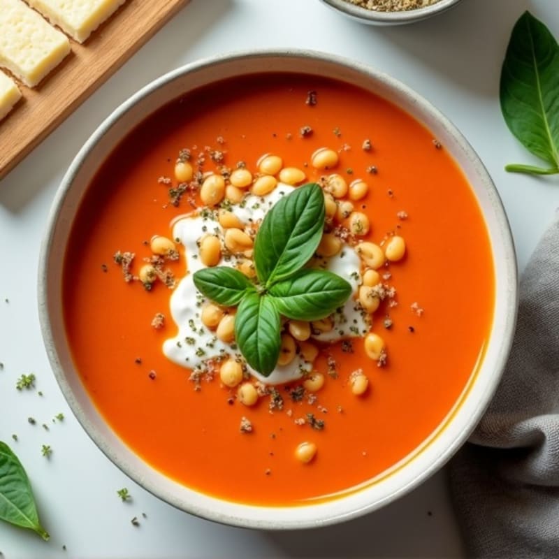 Healthy Creamy Tomato Basil Soup