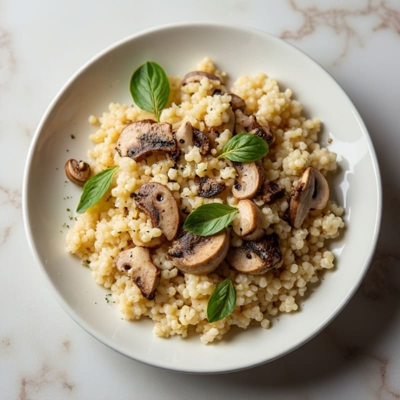 Creamy Wild Mushroom Cauliflower Risotto