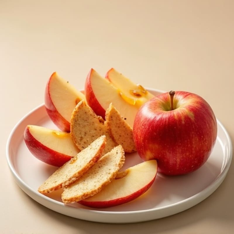 Crispy Apple Slices with Creamy Almond Butter