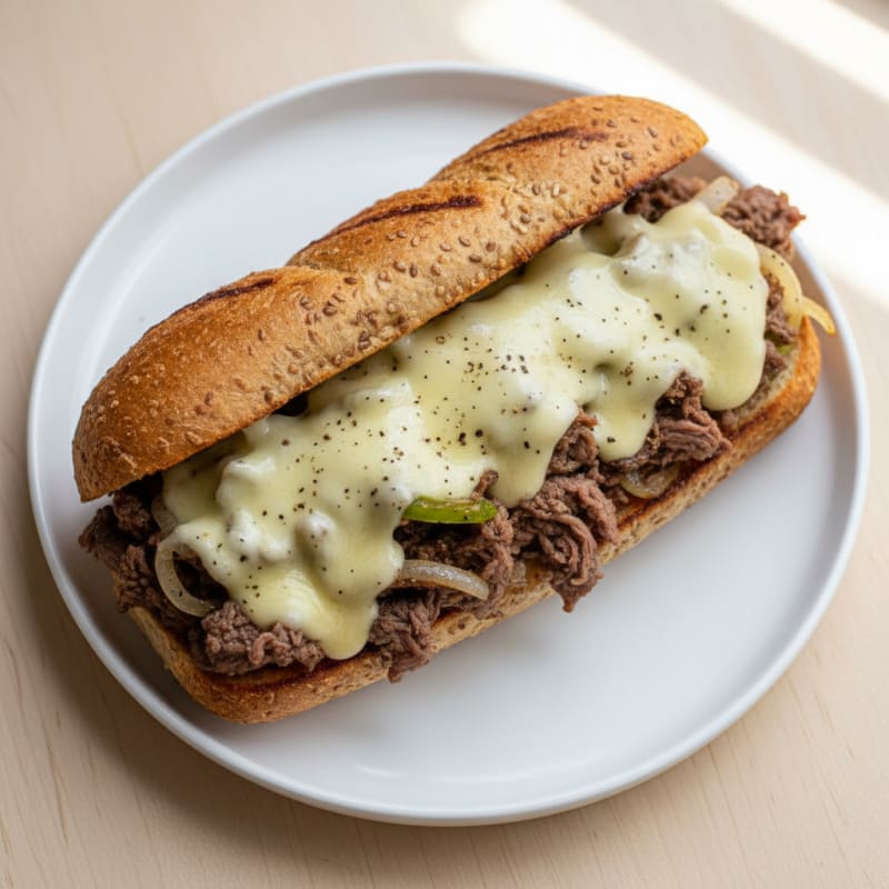 Classic Philly Cheesesteak Sandwich