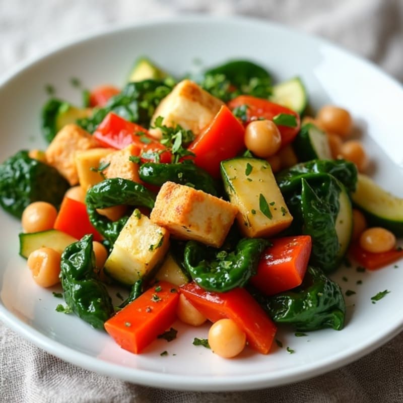 Braised Garden Vegetables with Fresh Herbs
