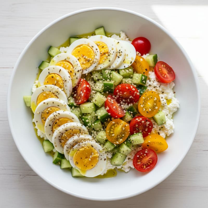Garlic-Herb Cottage Cheese Bowl