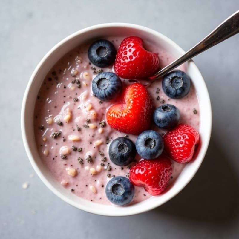 Creamy Protein-Packed Berry Overnight Oats