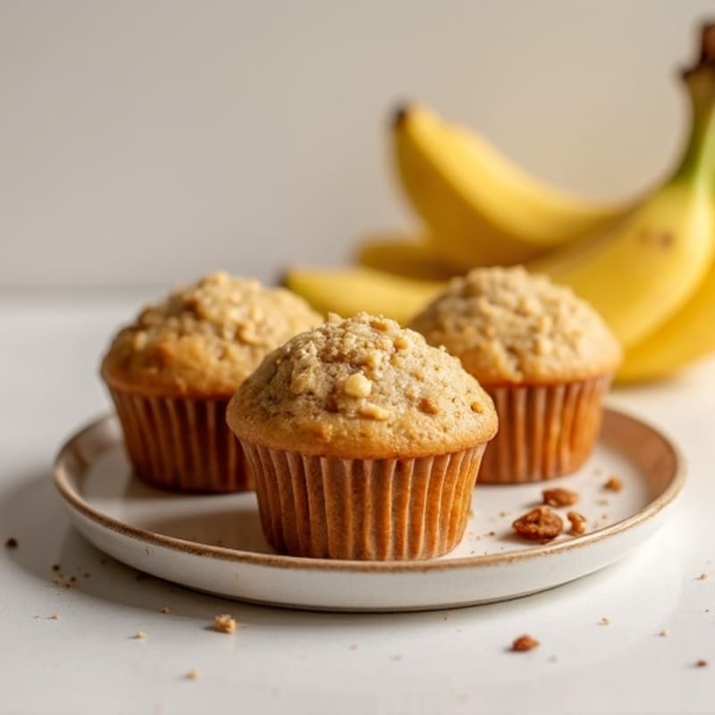 Healthy Banana Protein Muffins