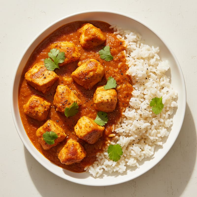 Creamy Spiced Chicken Masala with Basmati