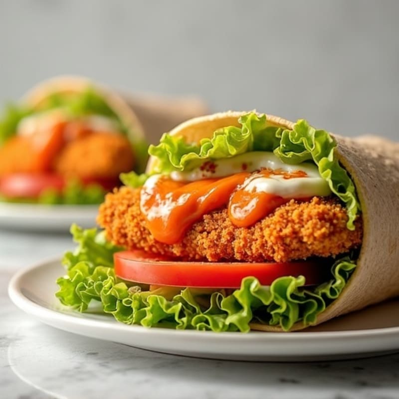 Crispy Buffalo Chicken Ranch Chicken Wrap