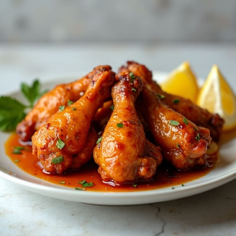 Crispy Baked Honey Garlic Chicken Wings