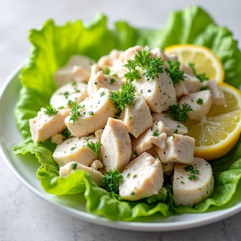 Creamy Greek Yogurt Chicken Salad with Crunchy Celery and Fresh Herbs