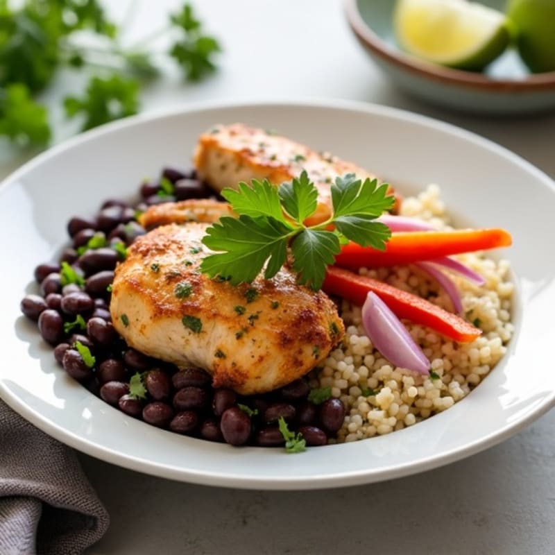 Cilantro-Lime Chicken and Black Bean Bowl