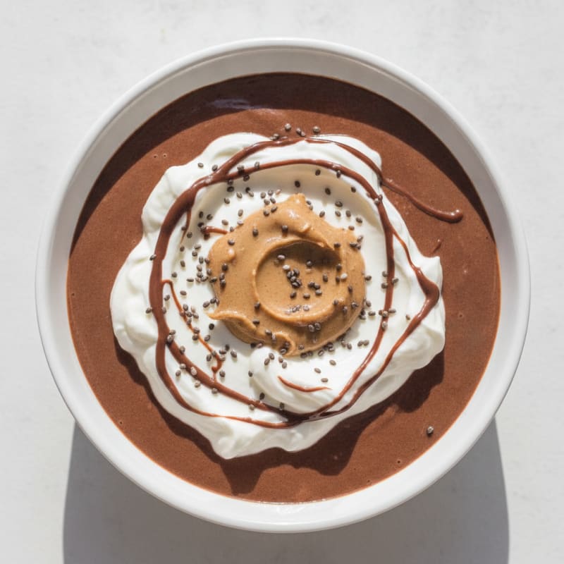 Silky Chocolate Protein Pudding with Greek Yogurt