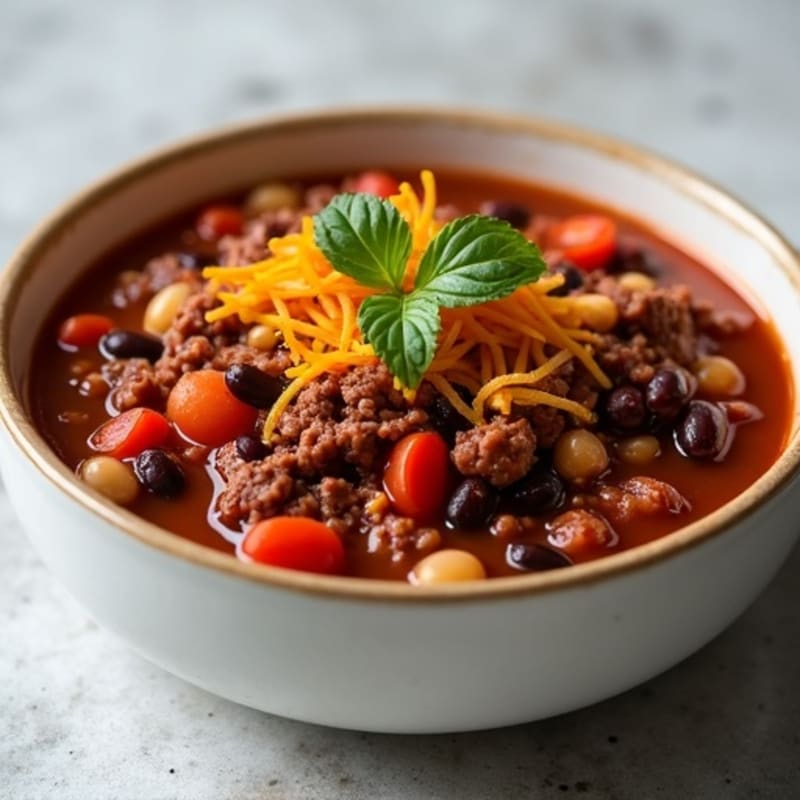 Hearty Lean Beef and Bean Chili