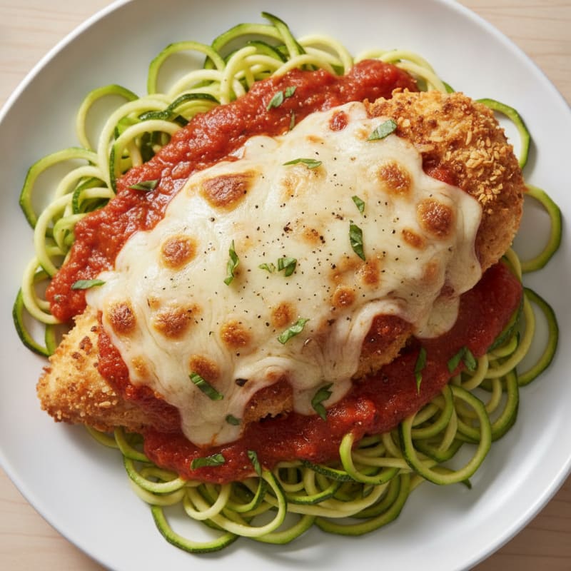 Crispy Chicken Parmesan with Marinara Sauce