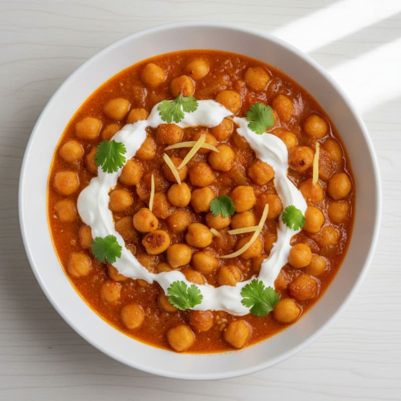 Creamy Spiced Chickpea and Tomato Curry