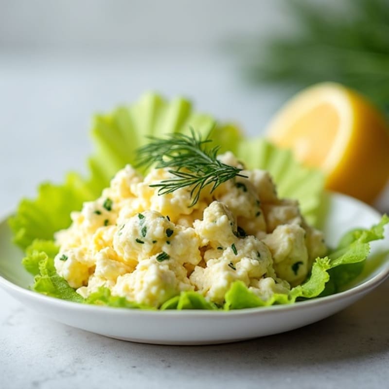 Creamy Dill Egg Salad with Crunchy Celery