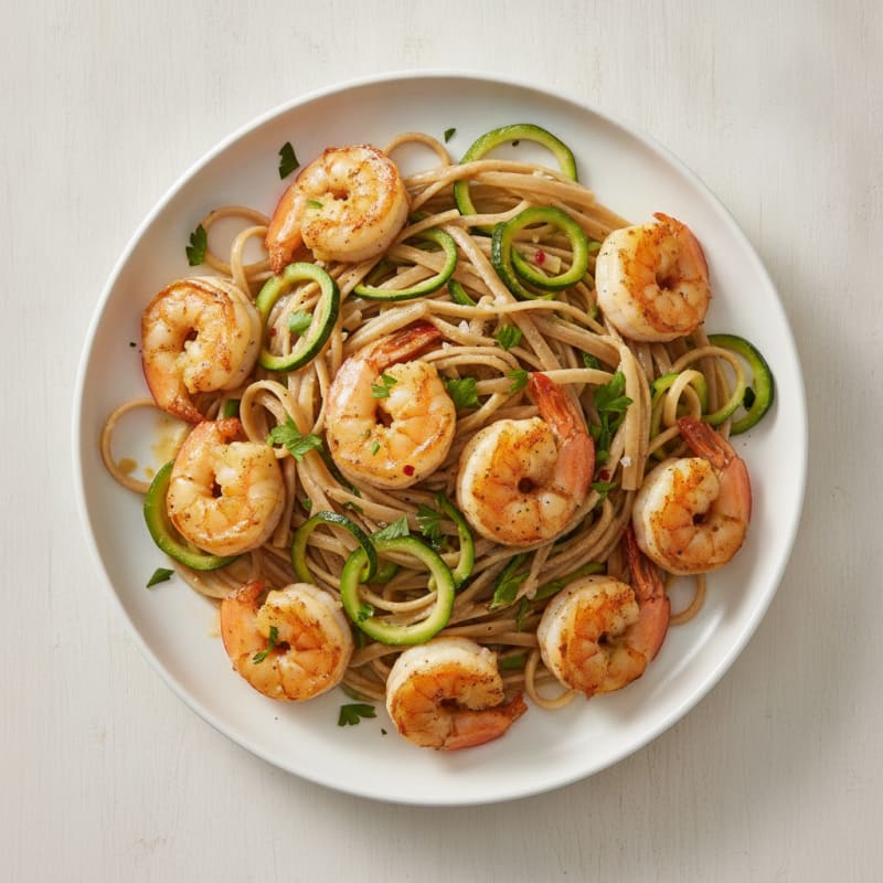 Garlic Butter Shrimp Scampi with Linguine