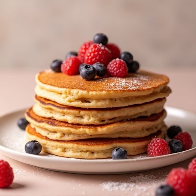 Fluffy High-Protein Whole Wheat Pancakes