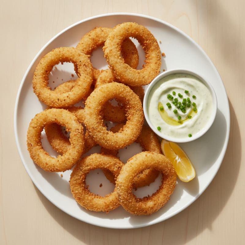Crispy Beer-Battered Onion Rings