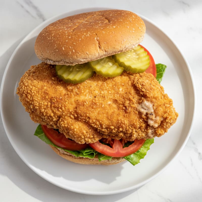 Buttermilk Fried Chicken Sandwich with Pickles