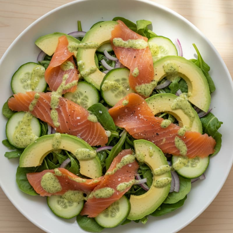 Smoked Salmon and Avocado Salad