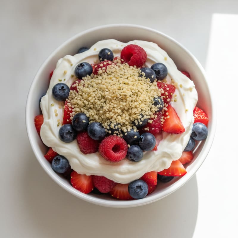 Creamy Greek Yogurt Protein Parfait with Mixed Berries