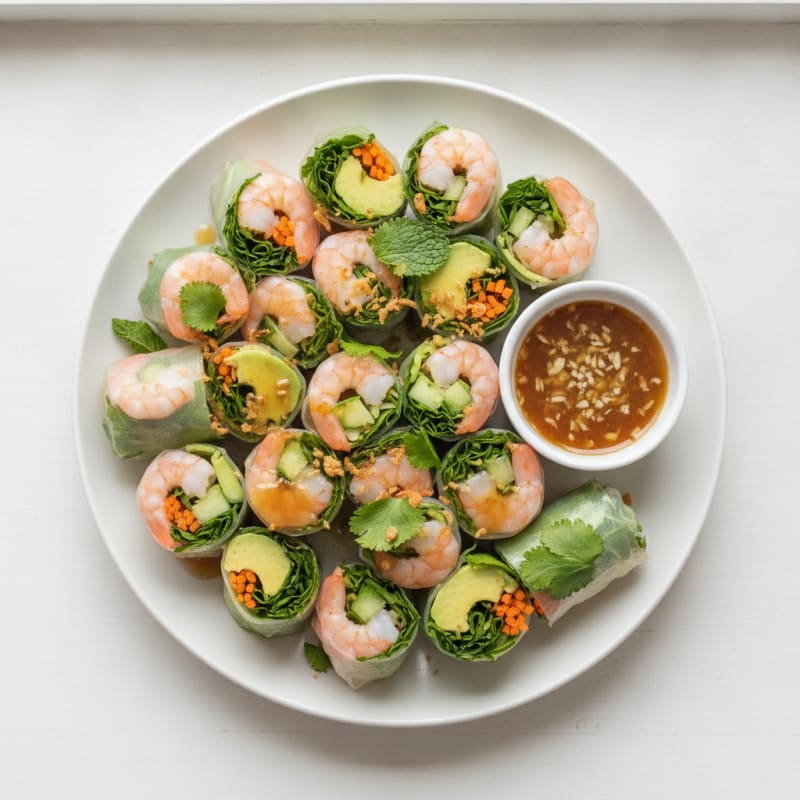 Shrimp and Avocado Summer Rolls