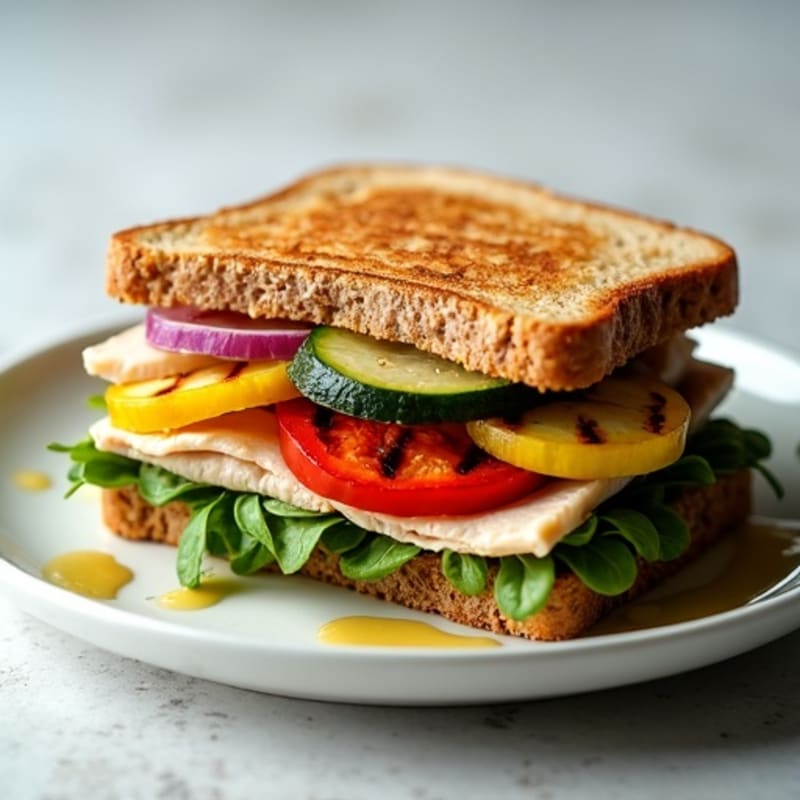 Healthy Grilled Vegetable Sandwich