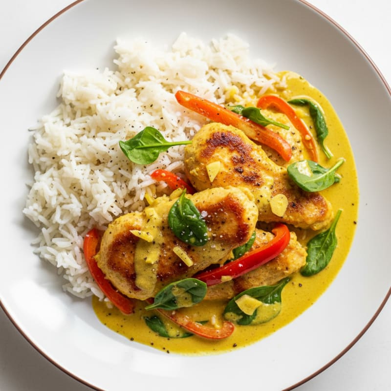 Coconut Chicken Curry with Basmati Rice
