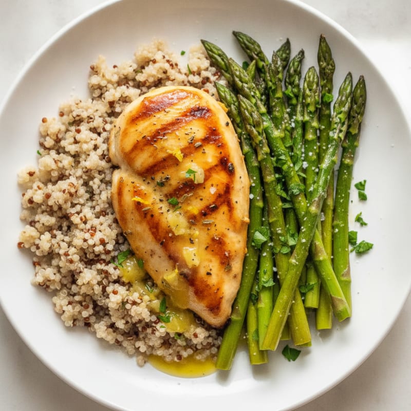 Lemon-Herb Chicken with Roasted Asparagus