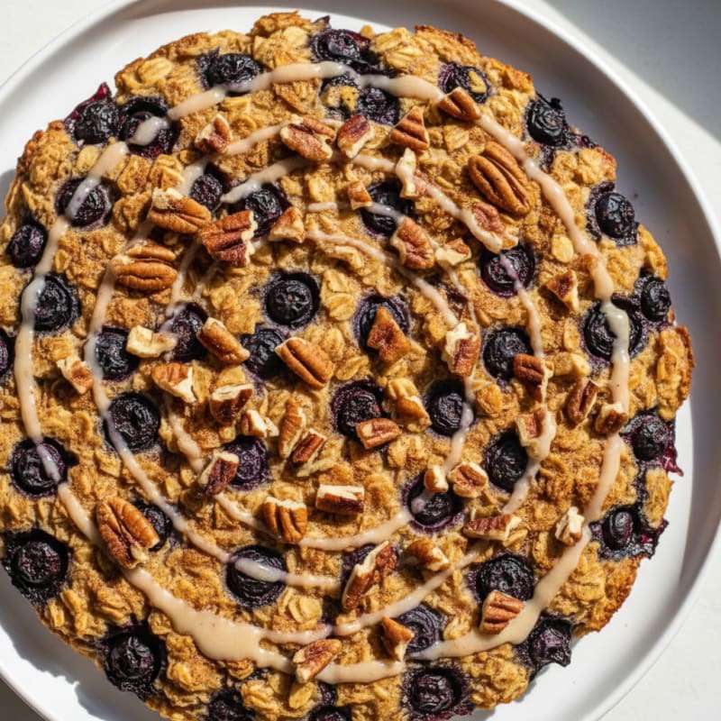 Blueberry Pecan Baked Oatmeal