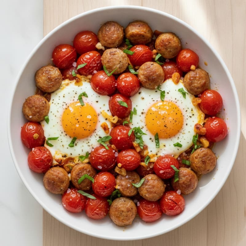 Baked Eggs with Roasted Tomatoes