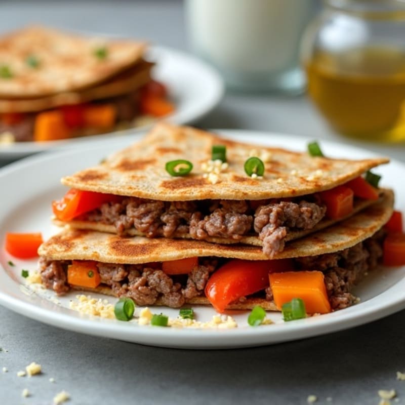 Grilled Steak and Bell Pepper Quesadillas