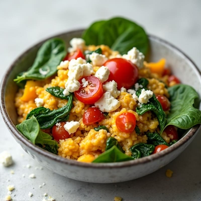 Protein-Packed Spinach and Egg White Scramble