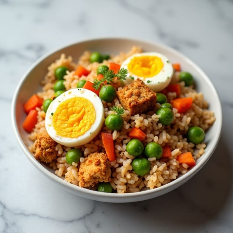 Healthy Crispy Veggie Fried Rice