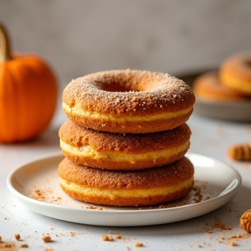 Protein-Packed Baked Pumpkin Spice Donuts