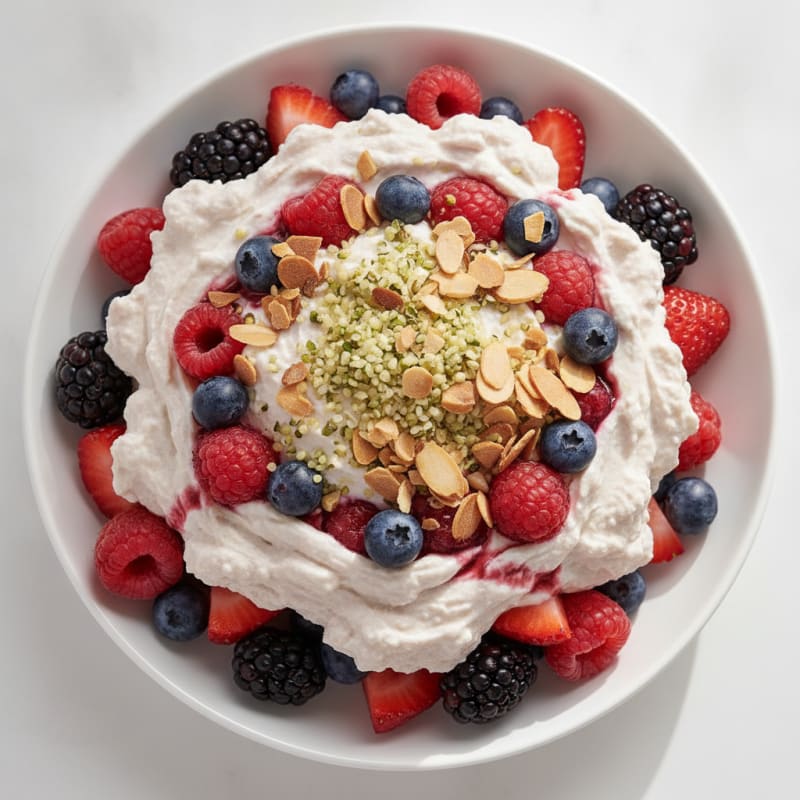 Creamy Greek Yogurt Protein Parfait with Mixed Berries